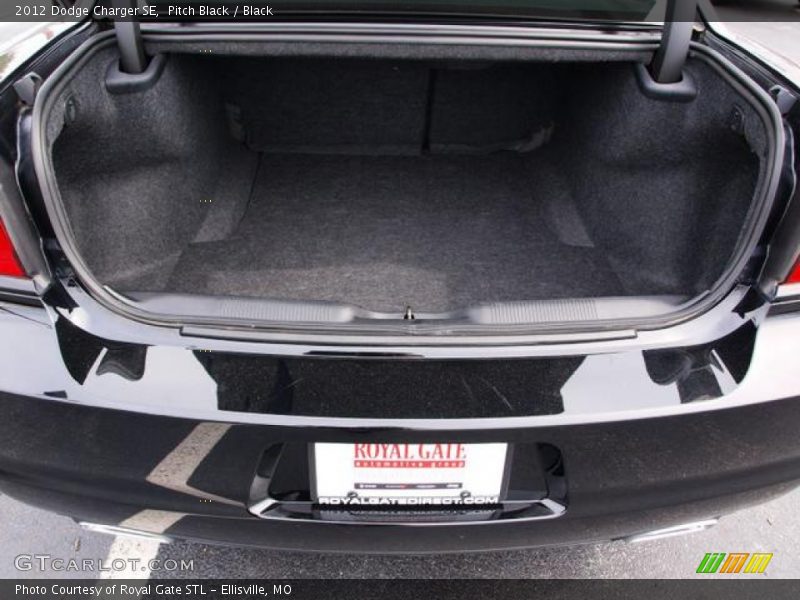 Pitch Black / Black 2012 Dodge Charger SE