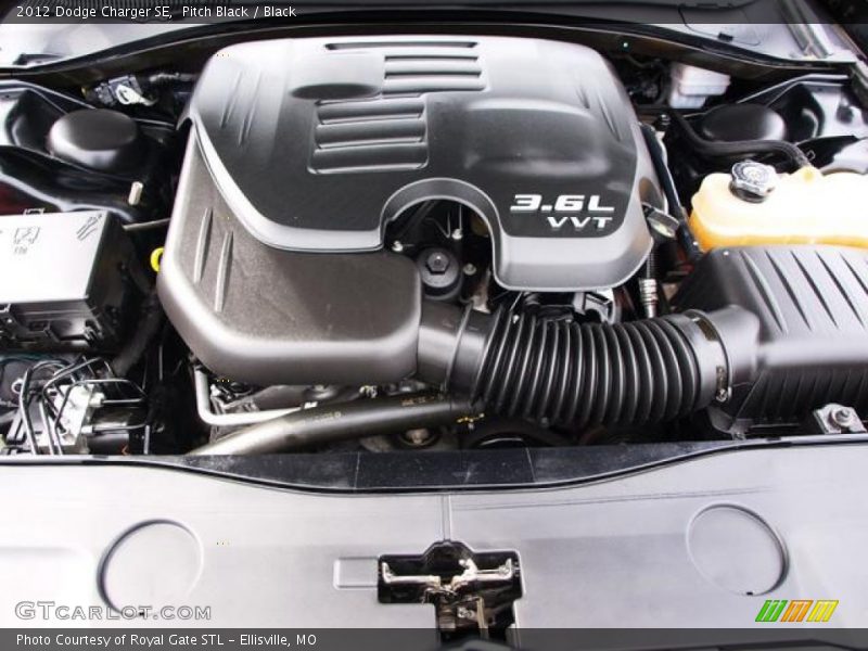 Pitch Black / Black 2012 Dodge Charger SE