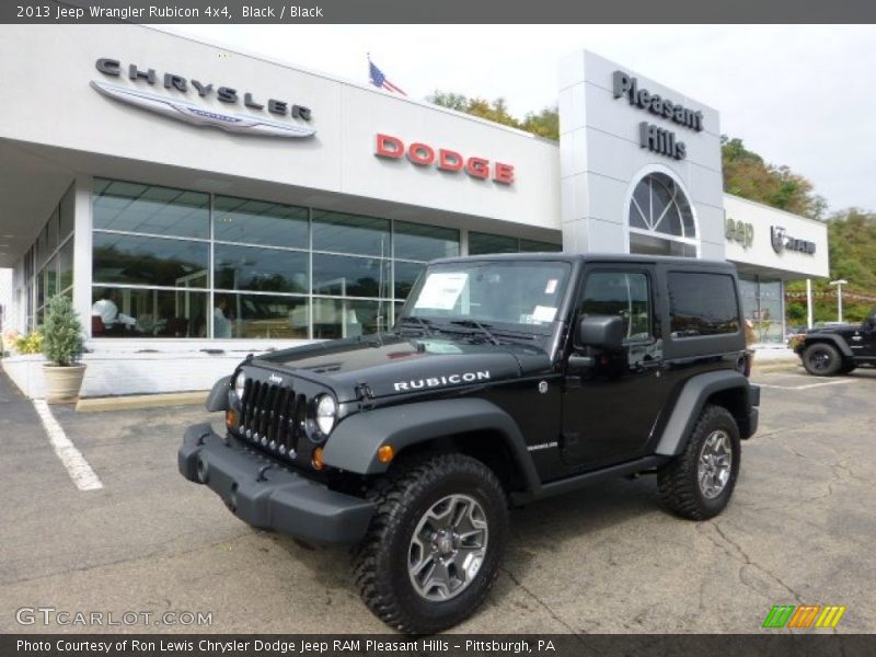 Black / Black 2013 Jeep Wrangler Rubicon 4x4