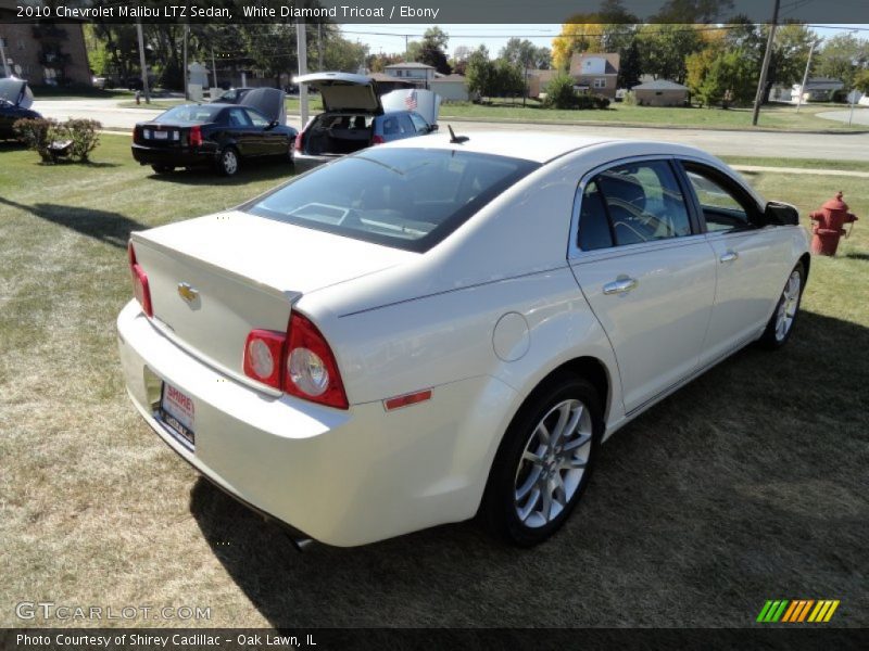 White Diamond Tricoat / Ebony 2010 Chevrolet Malibu LTZ Sedan