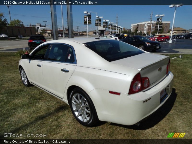 White Diamond Tricoat / Ebony 2010 Chevrolet Malibu LTZ Sedan