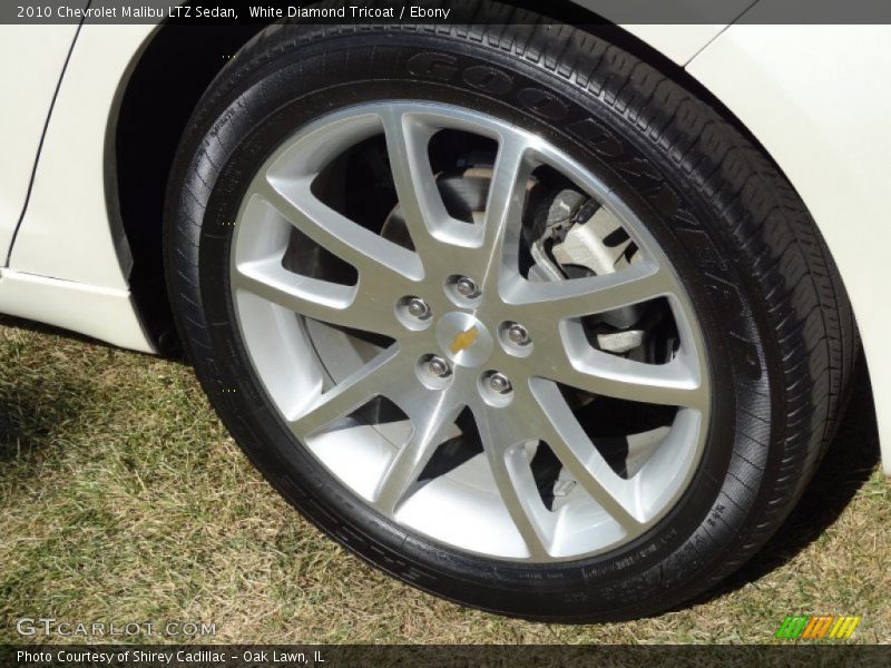 White Diamond Tricoat / Ebony 2010 Chevrolet Malibu LTZ Sedan