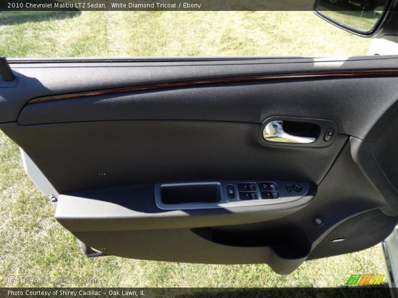 White Diamond Tricoat / Ebony 2010 Chevrolet Malibu LTZ Sedan