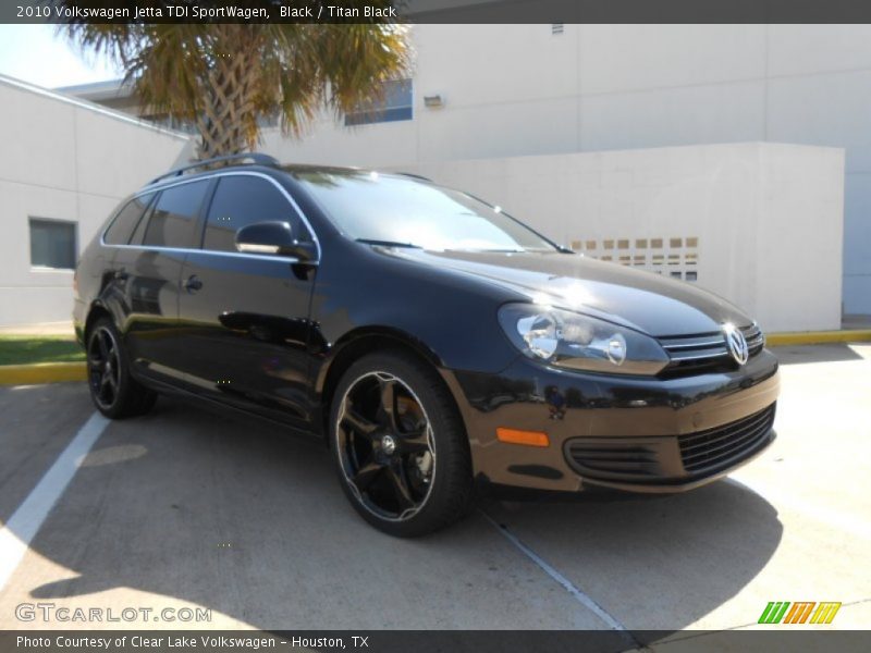 Black / Titan Black 2010 Volkswagen Jetta TDI SportWagen