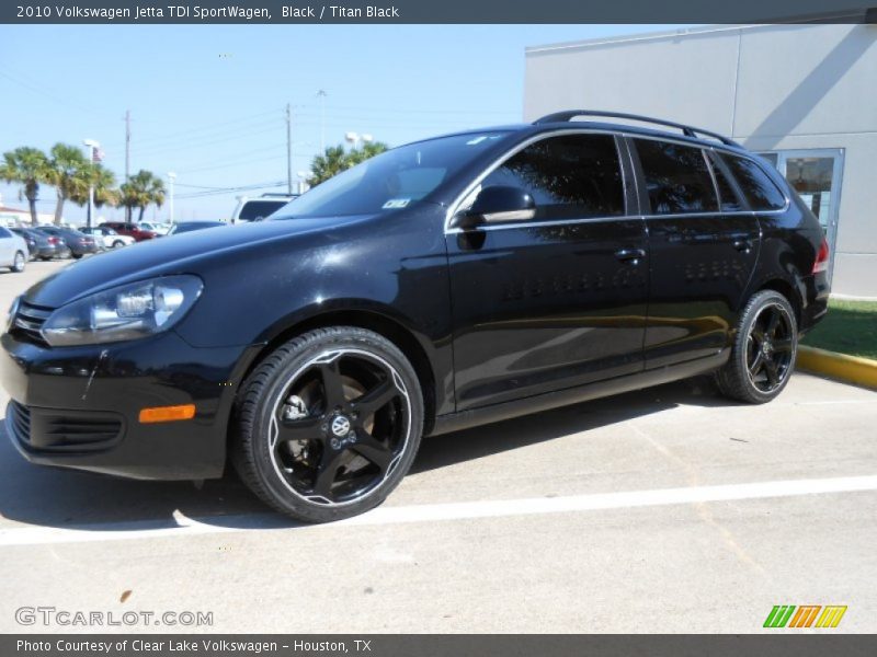 Black / Titan Black 2010 Volkswagen Jetta TDI SportWagen