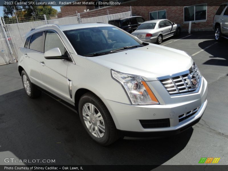 Radiant Silver Metallic / Ebony/Ebony 2013 Cadillac SRX Luxury AWD