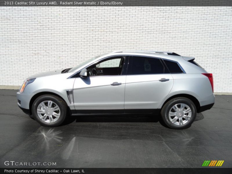 Radiant Silver Metallic / Ebony/Ebony 2013 Cadillac SRX Luxury AWD