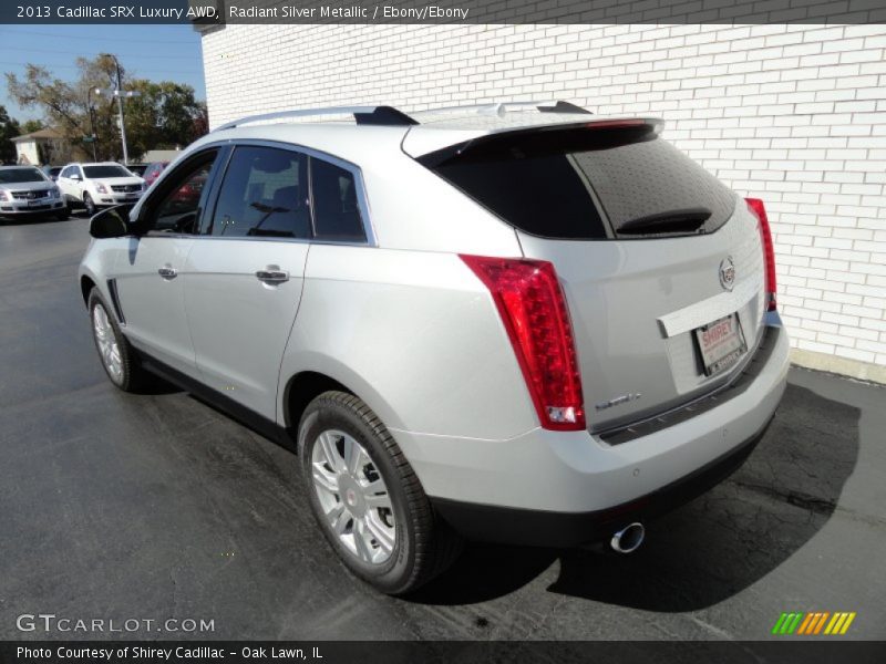 Radiant Silver Metallic / Ebony/Ebony 2013 Cadillac SRX Luxury AWD