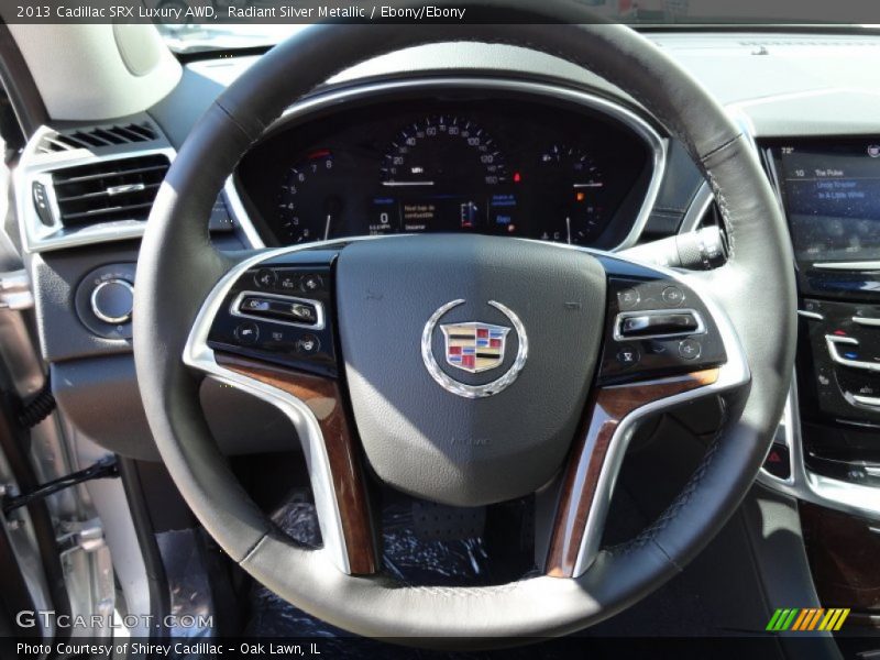 Radiant Silver Metallic / Ebony/Ebony 2013 Cadillac SRX Luxury AWD