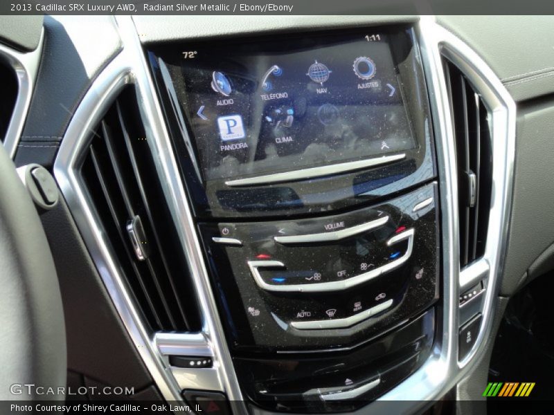 Radiant Silver Metallic / Ebony/Ebony 2013 Cadillac SRX Luxury AWD