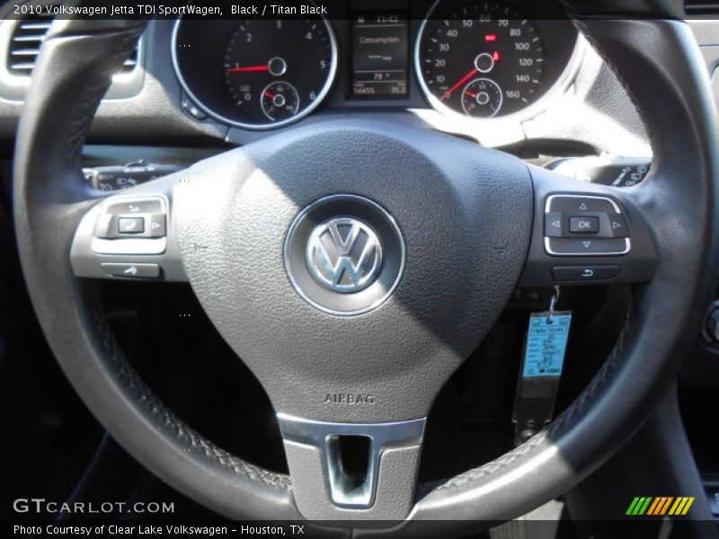 Black / Titan Black 2010 Volkswagen Jetta TDI SportWagen