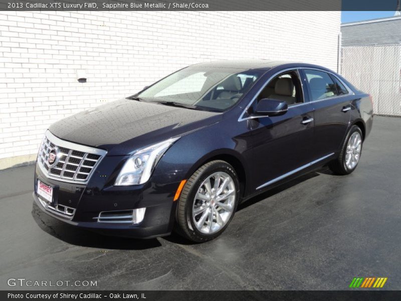 Sapphire Blue Metallic / Shale/Cocoa 2013 Cadillac XTS Luxury FWD