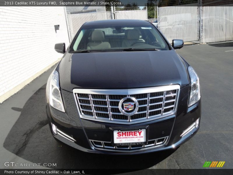 Sapphire Blue Metallic / Shale/Cocoa 2013 Cadillac XTS Luxury FWD