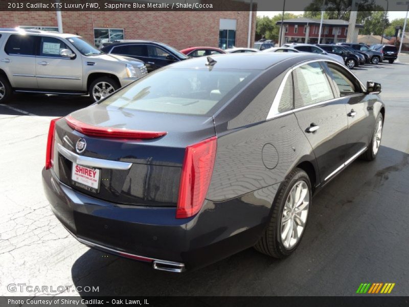 Sapphire Blue Metallic / Shale/Cocoa 2013 Cadillac XTS Luxury FWD