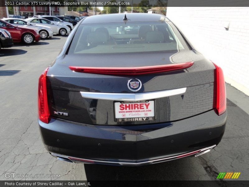 Sapphire Blue Metallic / Shale/Cocoa 2013 Cadillac XTS Luxury FWD