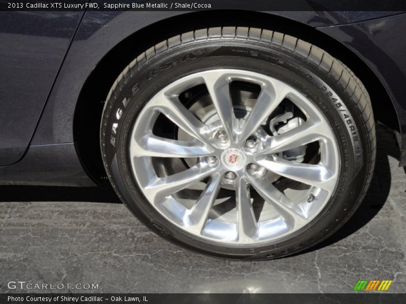 Sapphire Blue Metallic / Shale/Cocoa 2013 Cadillac XTS Luxury FWD