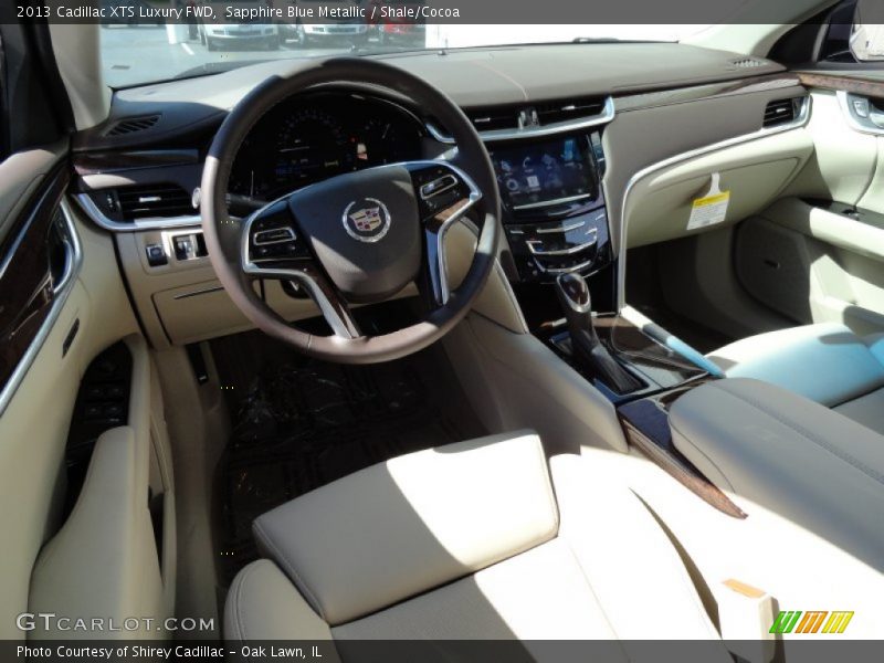 Sapphire Blue Metallic / Shale/Cocoa 2013 Cadillac XTS Luxury FWD