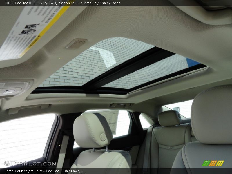 Sapphire Blue Metallic / Shale/Cocoa 2013 Cadillac XTS Luxury FWD