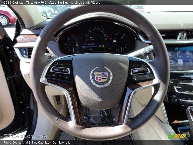 Sapphire Blue Metallic / Shale/Cocoa 2013 Cadillac XTS Luxury FWD