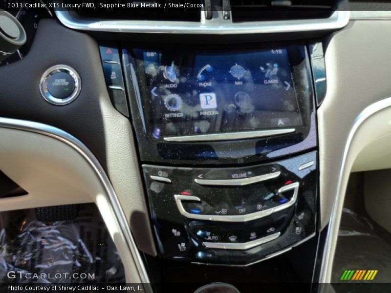 Sapphire Blue Metallic / Shale/Cocoa 2013 Cadillac XTS Luxury FWD