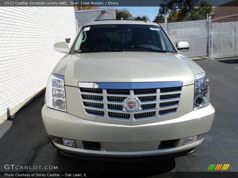 Silver Coast Metallic / Ebony 2013 Cadillac Escalade Luxury AWD