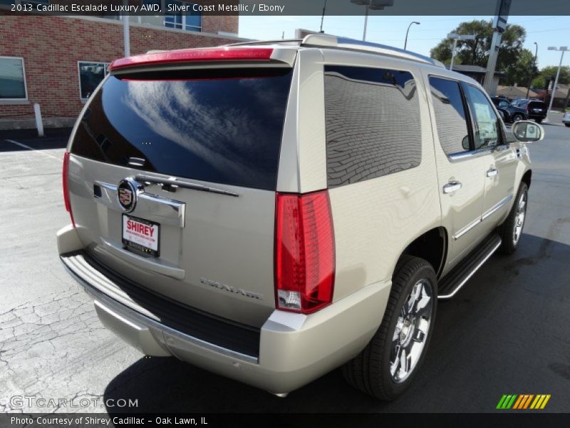 Silver Coast Metallic / Ebony 2013 Cadillac Escalade Luxury AWD