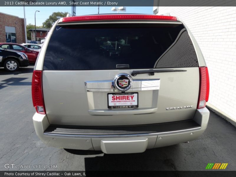 Silver Coast Metallic / Ebony 2013 Cadillac Escalade Luxury AWD