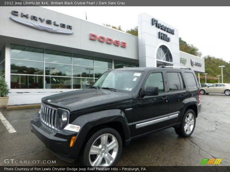 Brilliant Black Crystal Pearl / Dark Slate Gray 2012 Jeep Liberty Jet 4x4