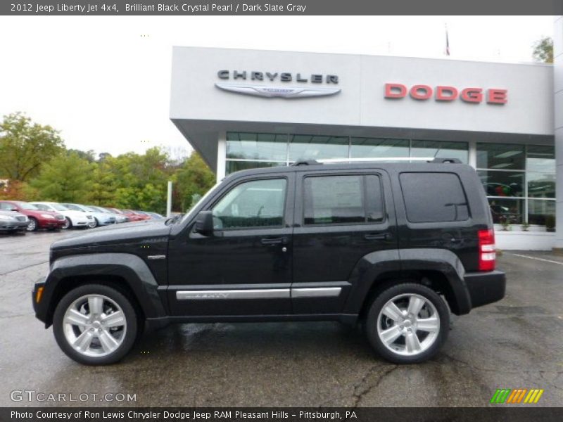 Brilliant Black Crystal Pearl / Dark Slate Gray 2012 Jeep Liberty Jet 4x4