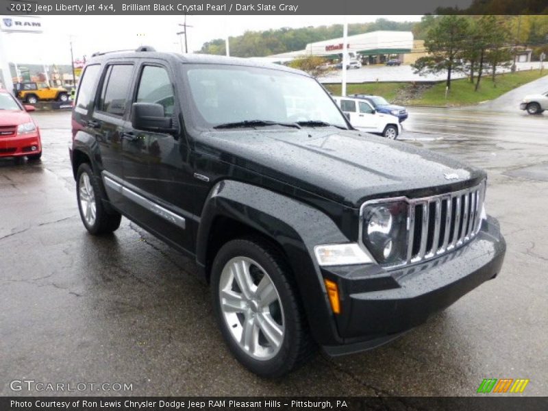 Brilliant Black Crystal Pearl / Dark Slate Gray 2012 Jeep Liberty Jet 4x4