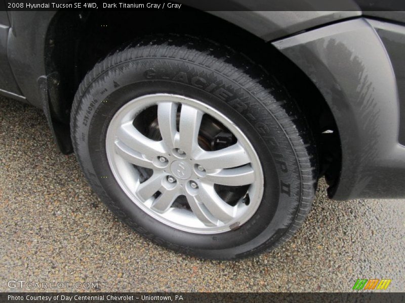 Dark Titanium Gray / Gray 2008 Hyundai Tucson SE 4WD