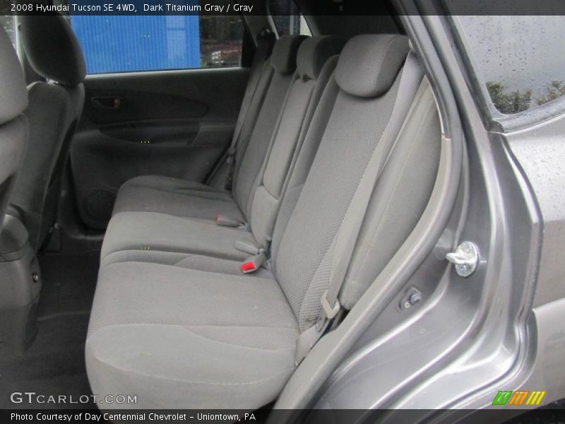 Dark Titanium Gray / Gray 2008 Hyundai Tucson SE 4WD