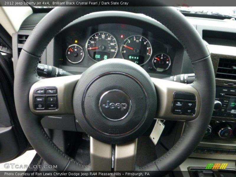 Brilliant Black Crystal Pearl / Dark Slate Gray 2012 Jeep Liberty Jet 4x4