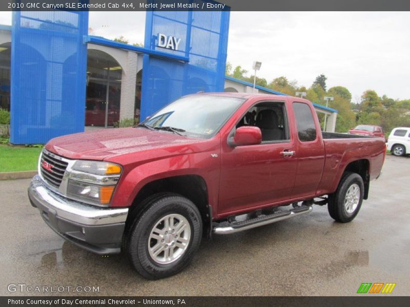 Merlot Jewel Metallic / Ebony 2010 GMC Canyon SLE Extended Cab 4x4