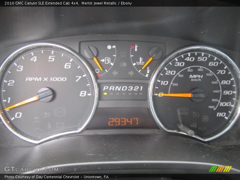  2010 Canyon SLE Extended Cab 4x4 SLE Extended Cab 4x4 Gauges