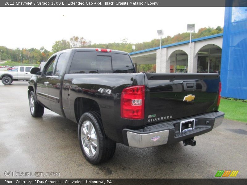 Black Granite Metallic / Ebony 2012 Chevrolet Silverado 1500 LT Extended Cab 4x4