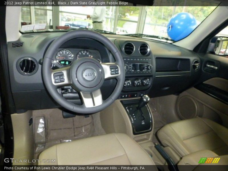 Black / Dark Slate Gray/Light Pebble Beige 2012 Jeep Patriot Limited 4x4