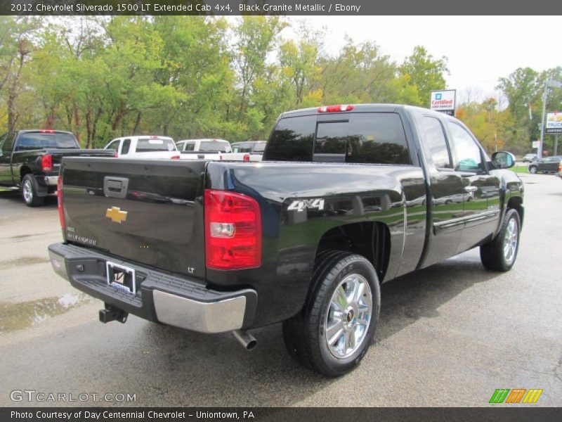 Black Granite Metallic / Ebony 2012 Chevrolet Silverado 1500 LT Extended Cab 4x4