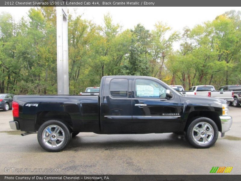 Black Granite Metallic / Ebony 2012 Chevrolet Silverado 1500 LT Extended Cab 4x4