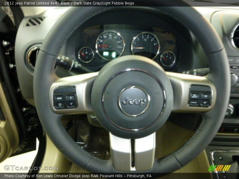 Black / Dark Slate Gray/Light Pebble Beige 2012 Jeep Patriot Limited 4x4