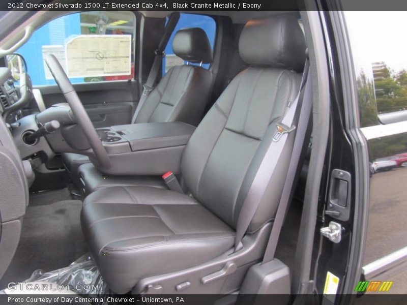 Black Granite Metallic / Ebony 2012 Chevrolet Silverado 1500 LT Extended Cab 4x4