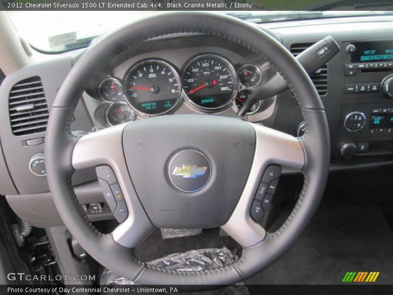 Black Granite Metallic / Ebony 2012 Chevrolet Silverado 1500 LT Extended Cab 4x4