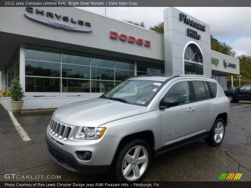 Bright Silver Metallic / Dark Slate Gray 2012 Jeep Compass Limited 4x4