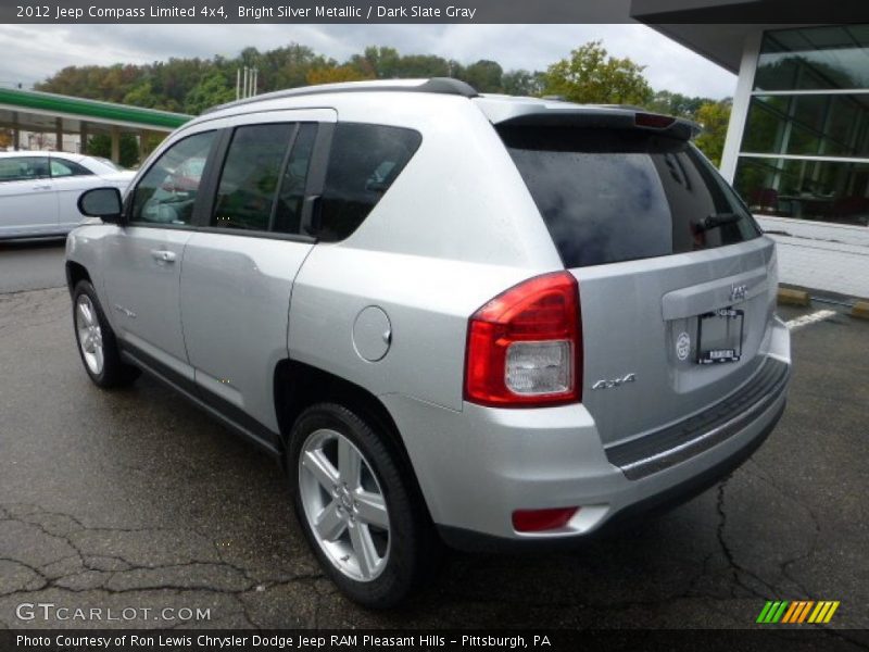 Bright Silver Metallic / Dark Slate Gray 2012 Jeep Compass Limited 4x4