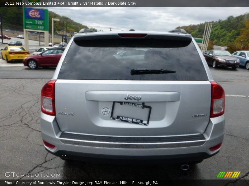 Bright Silver Metallic / Dark Slate Gray 2012 Jeep Compass Limited 4x4