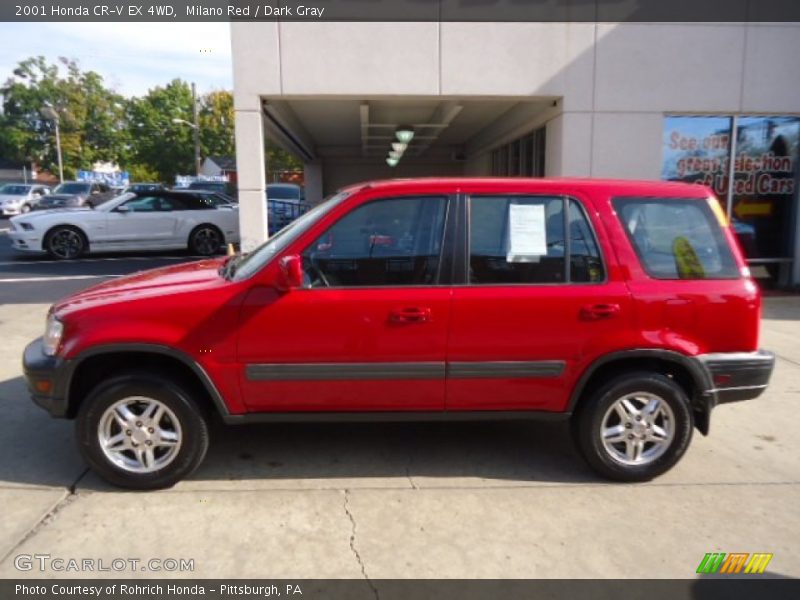 Milano Red / Dark Gray 2001 Honda CR-V EX 4WD