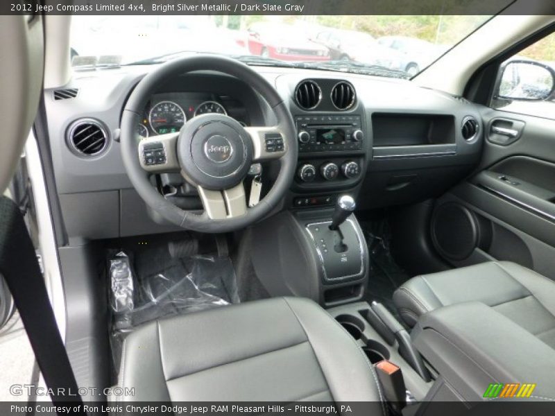 Dark Slate Gray Interior - 2012 Compass Limited 4x4 