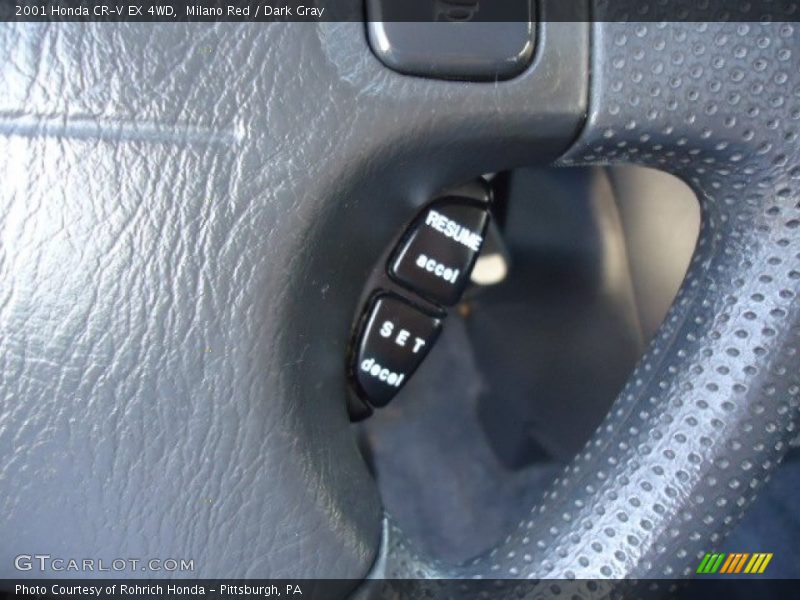 Milano Red / Dark Gray 2001 Honda CR-V EX 4WD