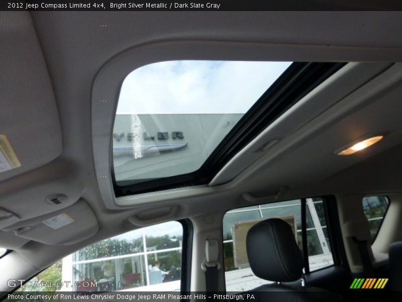 Bright Silver Metallic / Dark Slate Gray 2012 Jeep Compass Limited 4x4