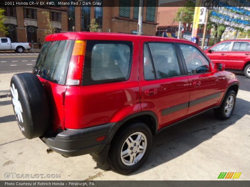Milano Red / Dark Gray 2001 Honda CR-V EX 4WD